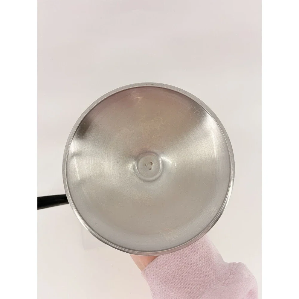 Vintage REVERE WARE 1 Qt Quart Copper Bottom Sauce Pan with Lid Stainless Steel